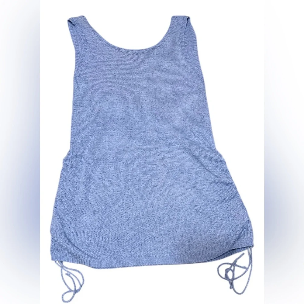 Blue Knit Swim Coverup - Picture 5 of 7